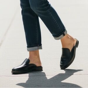 Clark’s Black Leather Slip-On Shoes